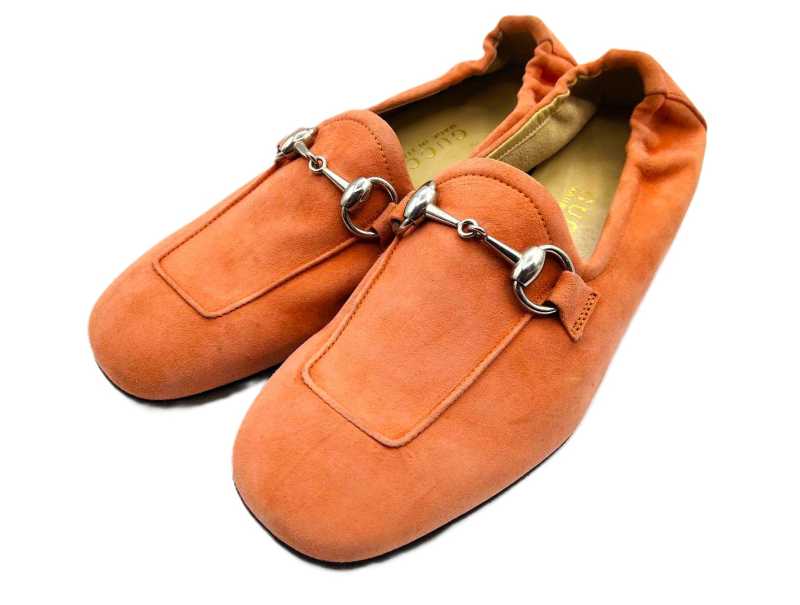 グッチ買取 ホースビット スエードレザー シューズ